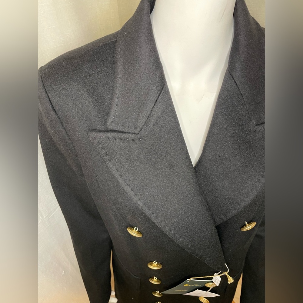 Loro Piana Capolavoro Double Brested Jacket Size 46IT 12US Style 397204 NEW BLK - Picture 7 of 10